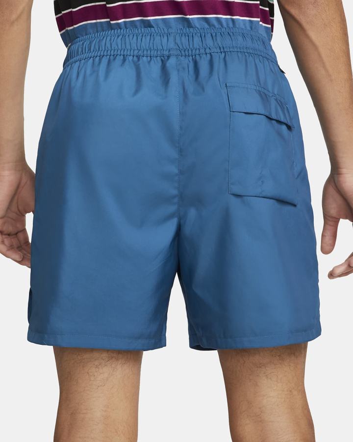 Pantalones Cortos Nike Sportswear Sport Essentials Woven Lined Flow Hombre Azules Oscuro Blancas | SWKYJ-8451