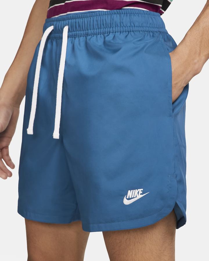 Pantalones Cortos Nike Sportswear Sport Essentials Woven Lined Flow Hombre Azules Oscuro Blancas | SWKYJ-8451