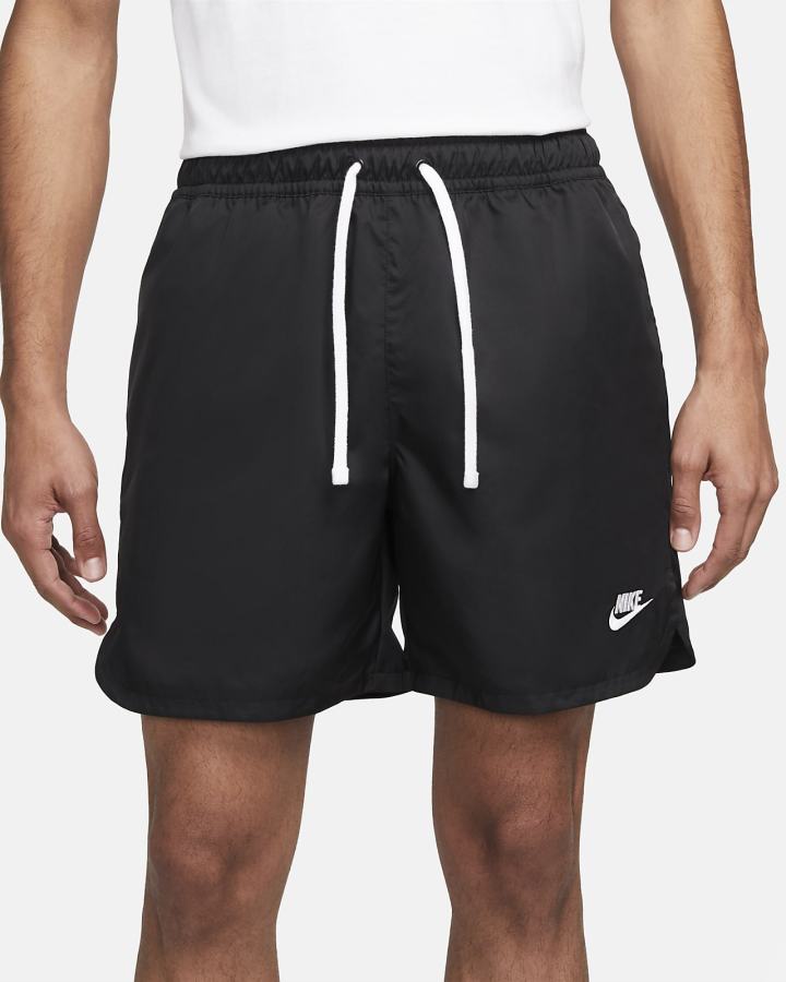 Pantalones Cortos Nike Sportswear Sport Essentials Woven Lined Flow Hombre Negras Blancas | TPMVI-1963