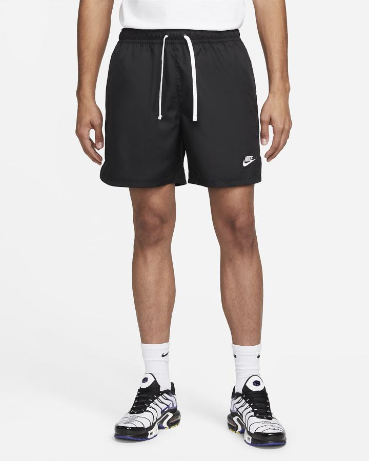 Pantalones Cortos Nike Sportswear Sport Essentials Woven Lined Flow Hombre Negras Blancas | TPMVI-1963