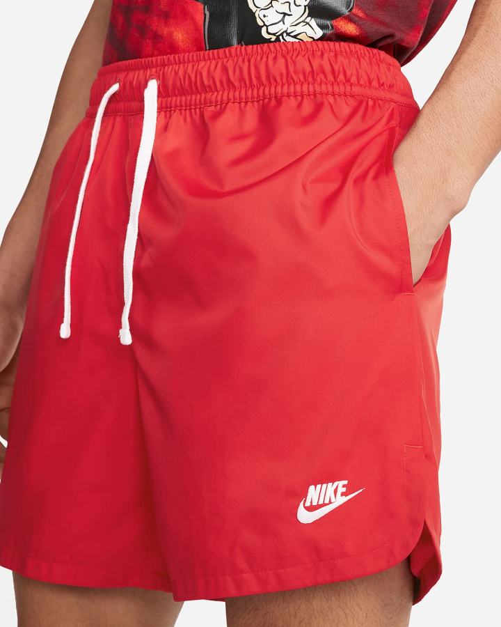 Pantalones Cortos Nike Sportswear Sport Essentials Woven Lined Flow Hombre Rojas Blancas | UZEPJ-2917