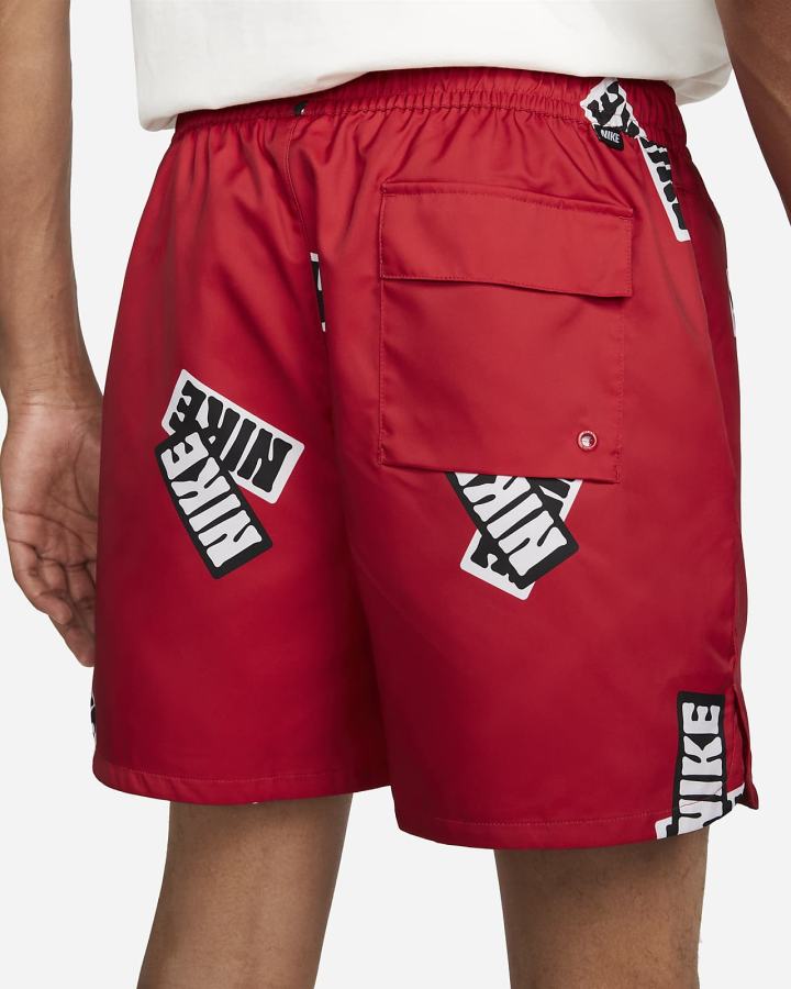 Pantalones Cortos Nike Sportswear Sport Essentials+ Flow Hombre Rojas Blancas | UZTXO-0931