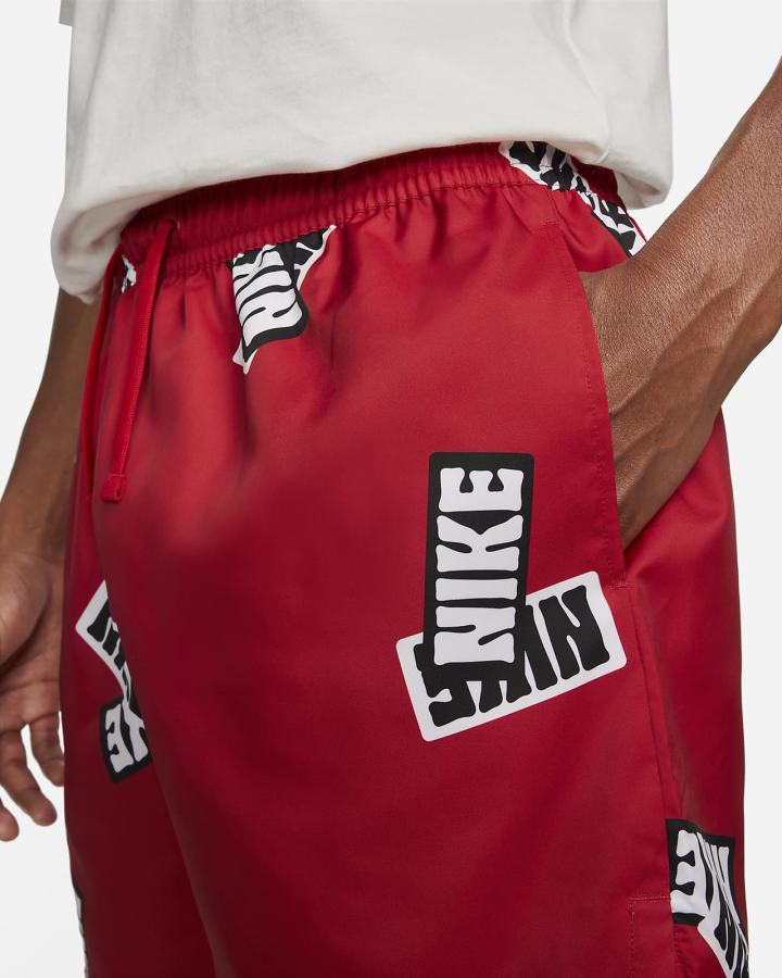 Pantalones Cortos Nike Sportswear Sport Essentials+ Flow Hombre Rojas Blancas | UZTXO-0931