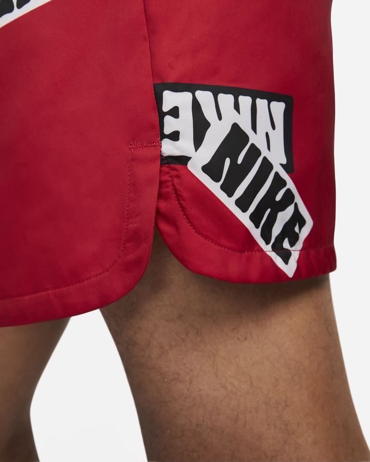 Pantalones Cortos Nike Sportswear Sport Essentials+ Flow Hombre Rojas Blancas | UZTXO-0931