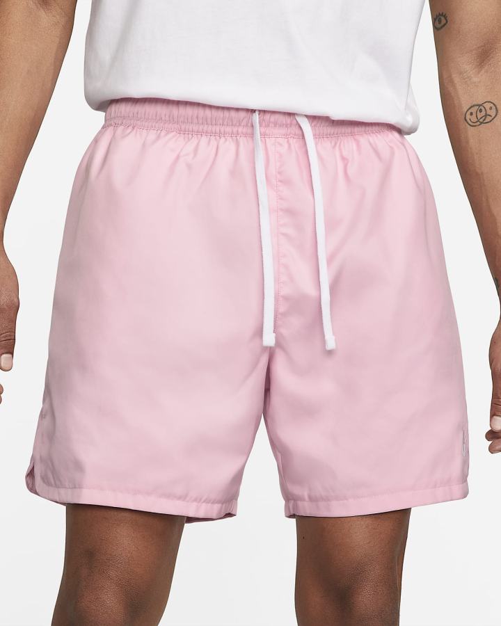 Pantalones Cortos Nike Sportswear Sport Essentials Woven Lined Flow Hombre Rosas Blancas | WHZAK-0354
