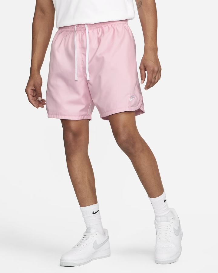 Pantalones Cortos Nike Sportswear Sport Essentials Woven Lined Flow Hombre Rosas Blancas | WHZAK-0354