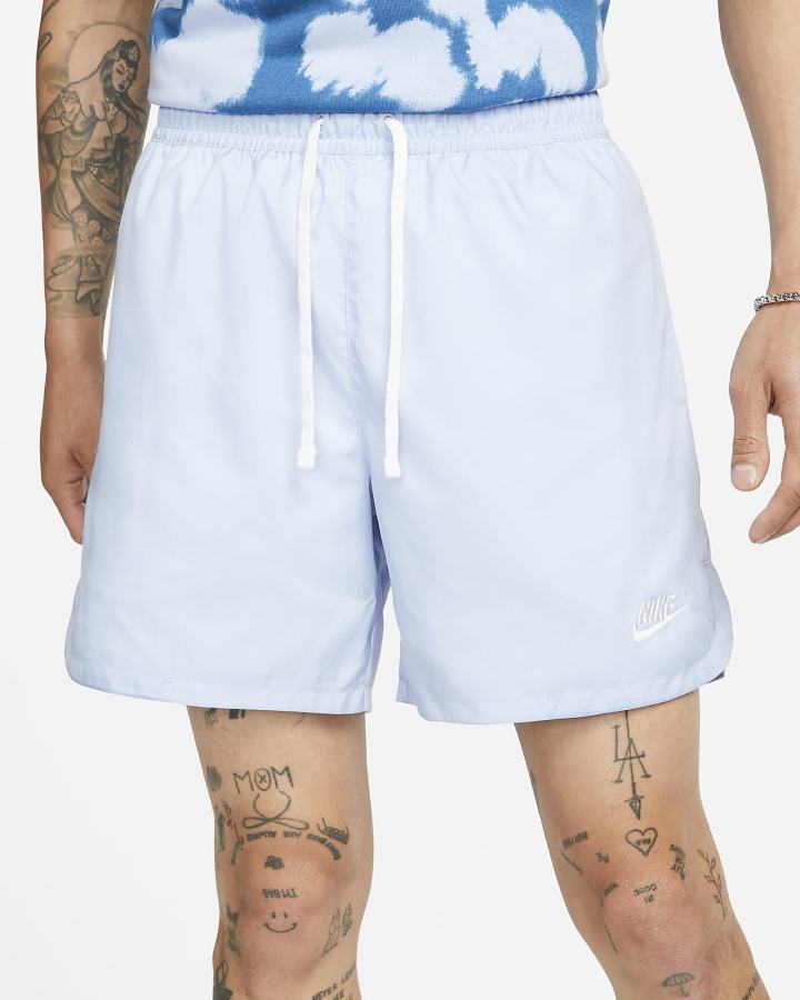 Pantalones Cortos Nike Sportswear Sport Essentials Woven Lined Flow Hombre Azules Claro Blancas | WXTEH-2143