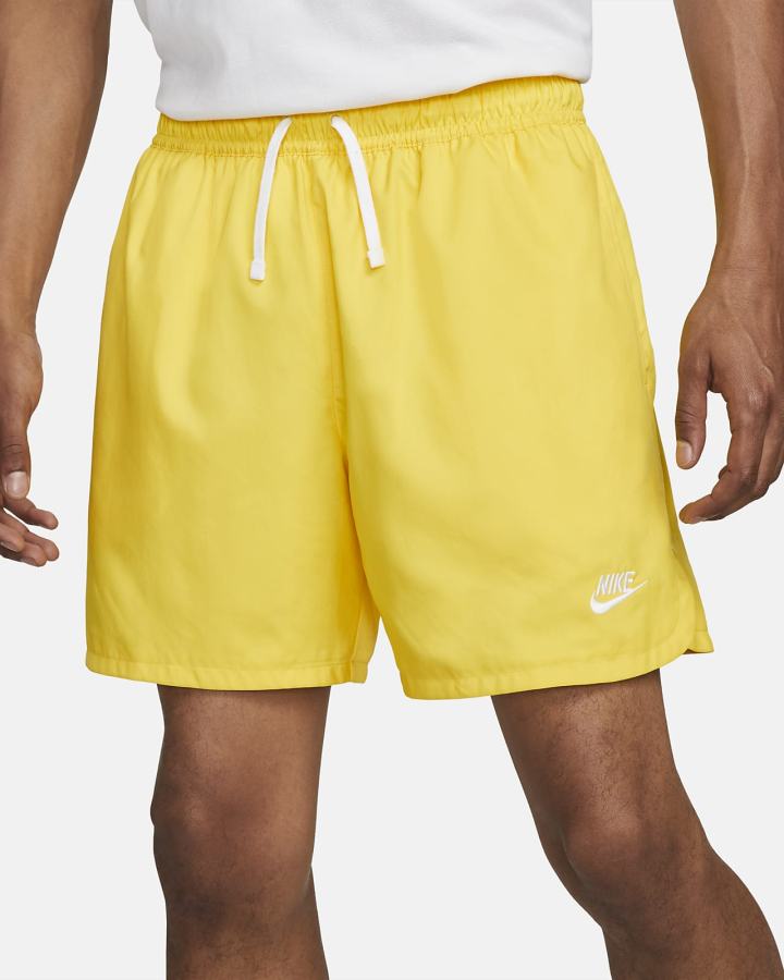 Pantalones Cortos Nike Sportswear Sport Essentials Woven Lined Flow Hombre Amarillo Blancas | YXLKH-2683