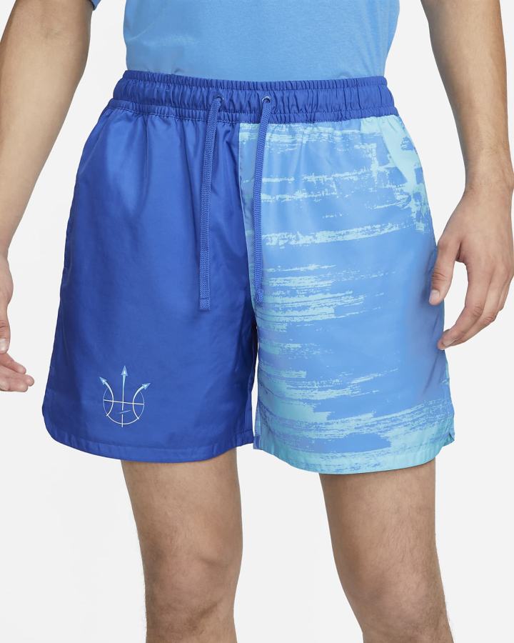 Pantalones Cortos Nike Sportswear Summer Hoops Woven Flow Hombre Azul Real | CQELU-1657