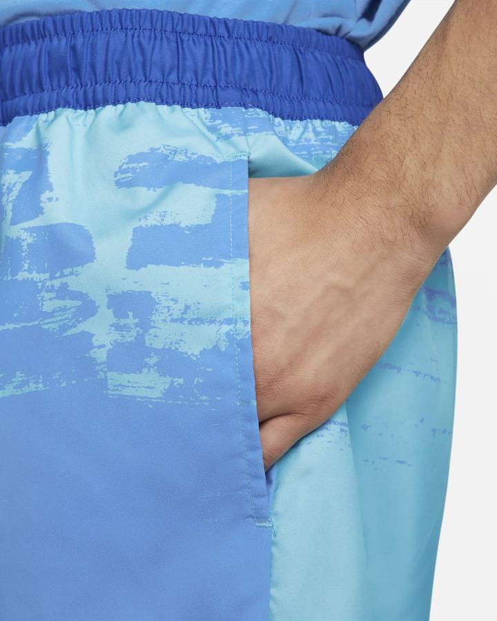 Pantalones Cortos Nike Sportswear Summer Hoops Woven Flow Hombre Azul Real | CQELU-1657