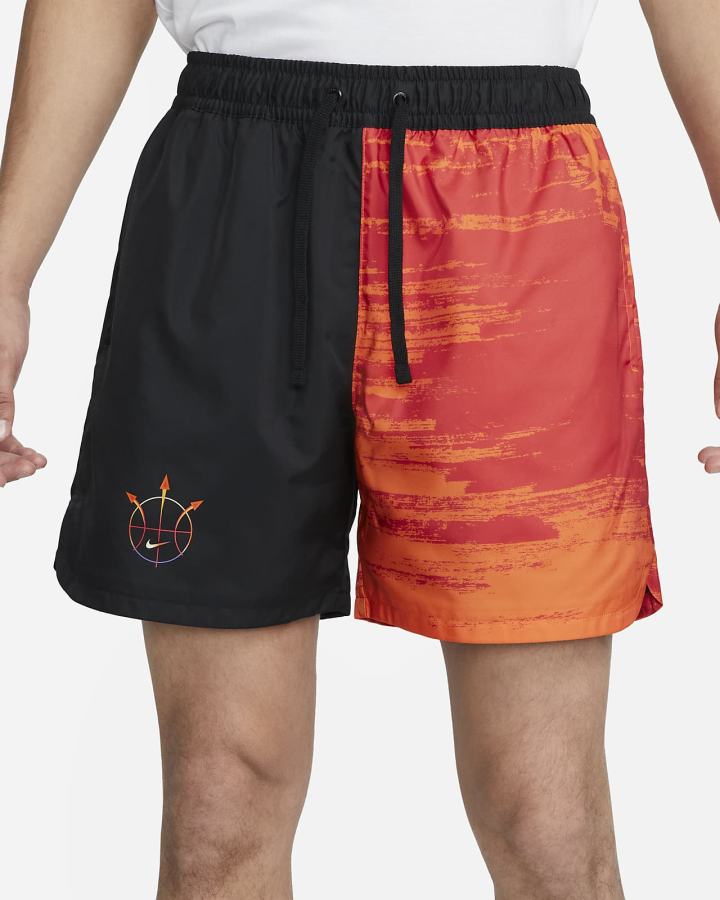 Pantalones Cortos Nike Sportswear Summer Hoops Woven Flow Hombre Negras | LARGO-8250