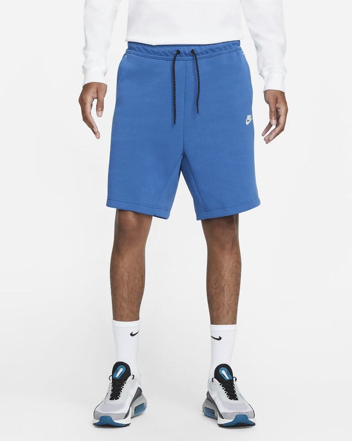 Pantalones Cortos Nike Sportswear Tech Fleece Hombre Azules Oscuro Beige Claro | WPYUX-5807
