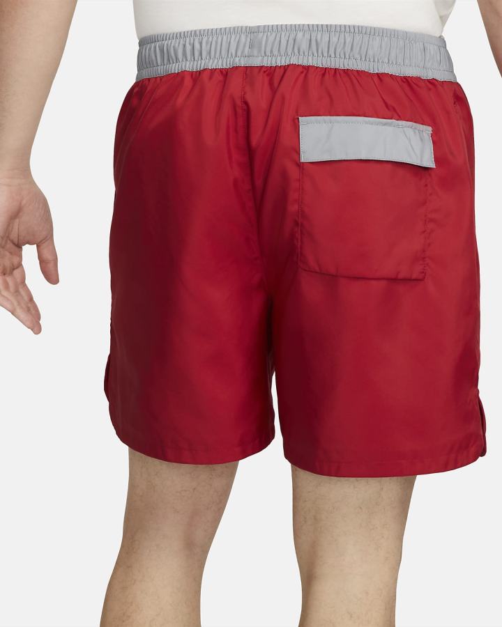 Pantalones Cortos Nike Sportswear Woven Flow Hombre Rojas Gris | IVMSZ-9876