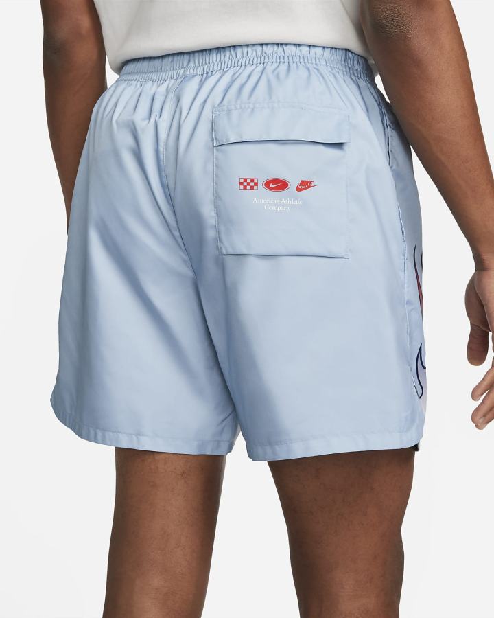 Pantalones Cortos Nike Sportswear Woven Flow Americana Hombre Azules | KXEZQ-2164