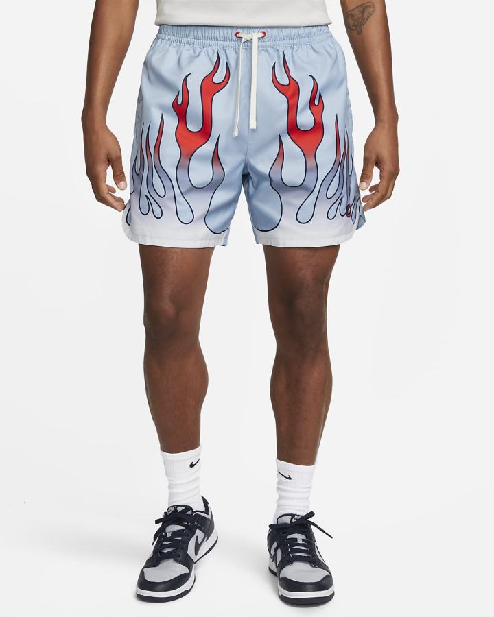 Pantalones Cortos Nike Sportswear Woven Flow Americana Hombre Azules | KXEZQ-2164