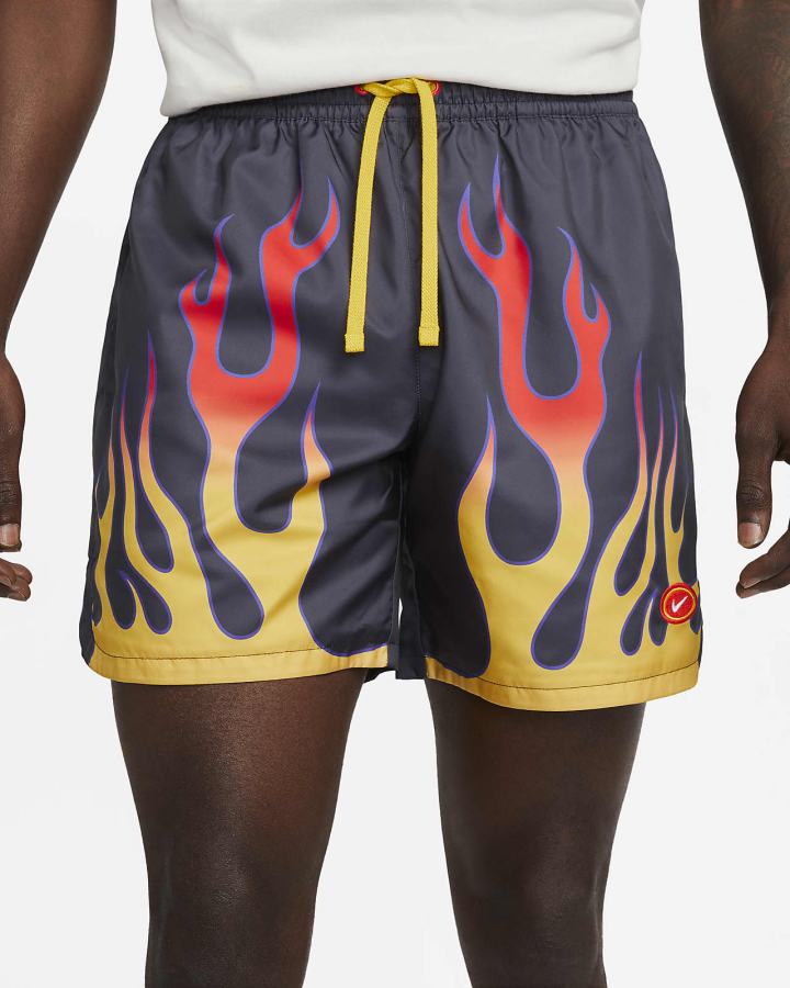 Pantalones Cortos Nike Sportswear Woven Flow Americana Hombre Negras | OLENC-7209