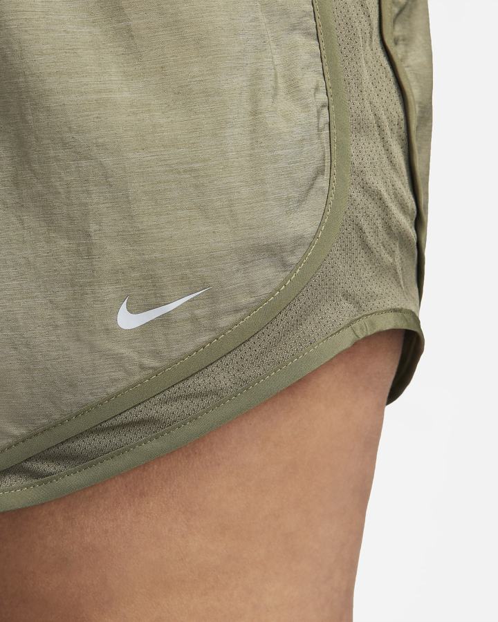 Pantalones Cortos Nike Tempo Running Mujer Verde Oliva Gris | BOITX-4237