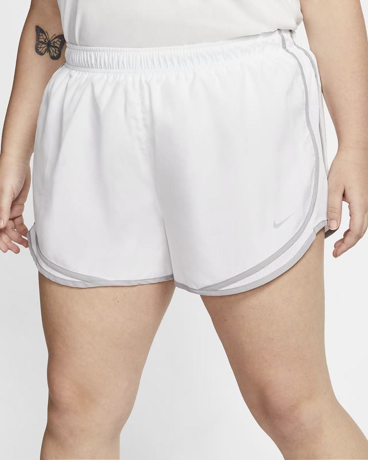 Pantalones Cortos Nike Tempo Running Mujer Blancas Gris | BSQCN-2596