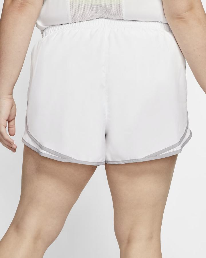 Pantalones Cortos Nike Tempo Running Mujer Blancas Gris | BSQCN-2596