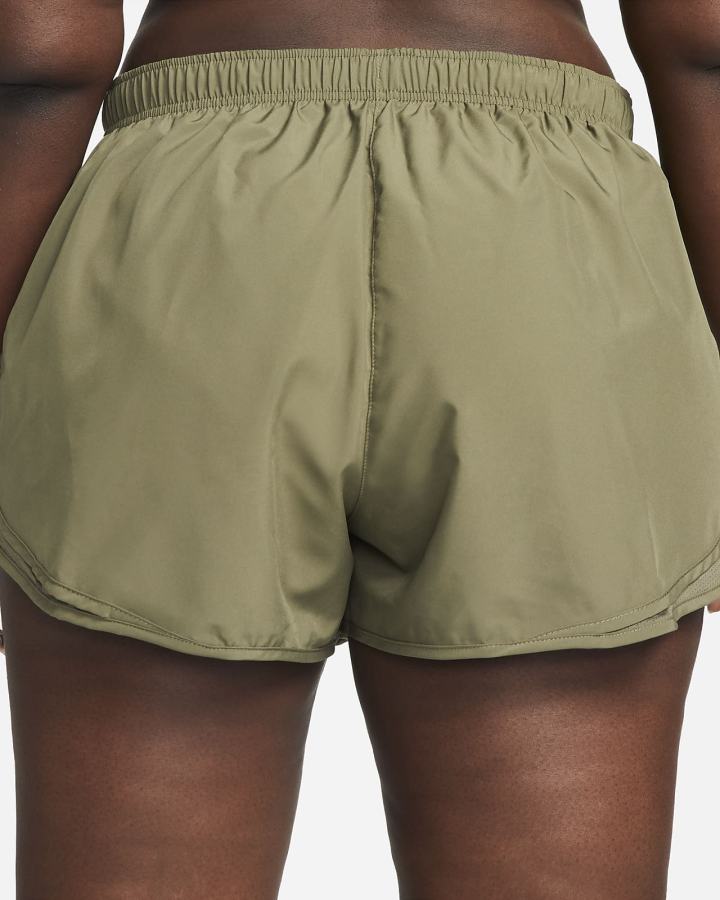 Pantalones Cortos Nike Tempo Running Mujer Verde Oliva Gris | FDVAT-3628