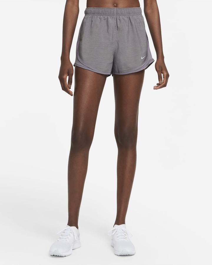 Pantalones Cortos Nike Tempo Running Mujer Gris | KWABQ-5096