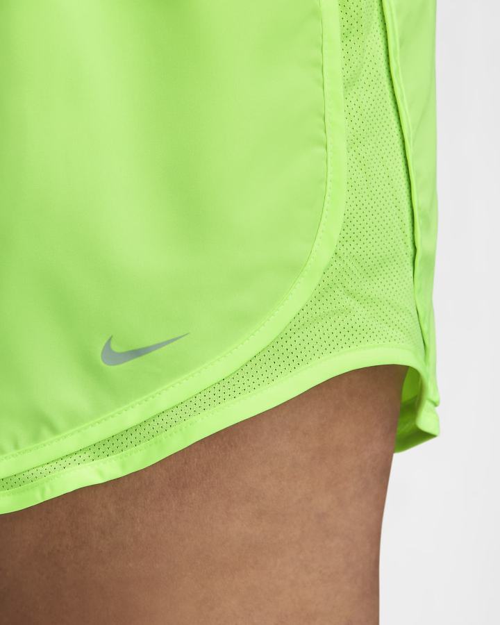 Pantalones Cortos Nike Tempo Running Mujer Verde Gris | MVDBR-6345