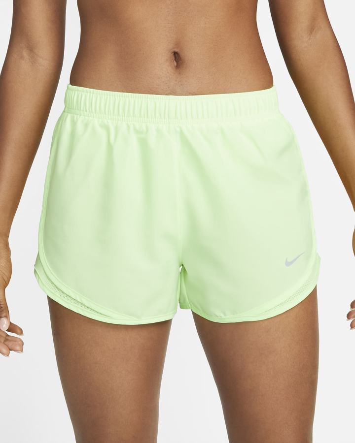 Pantalones Cortos Nike Tempo Running Mujer Verde Gris | OZQEV-8520