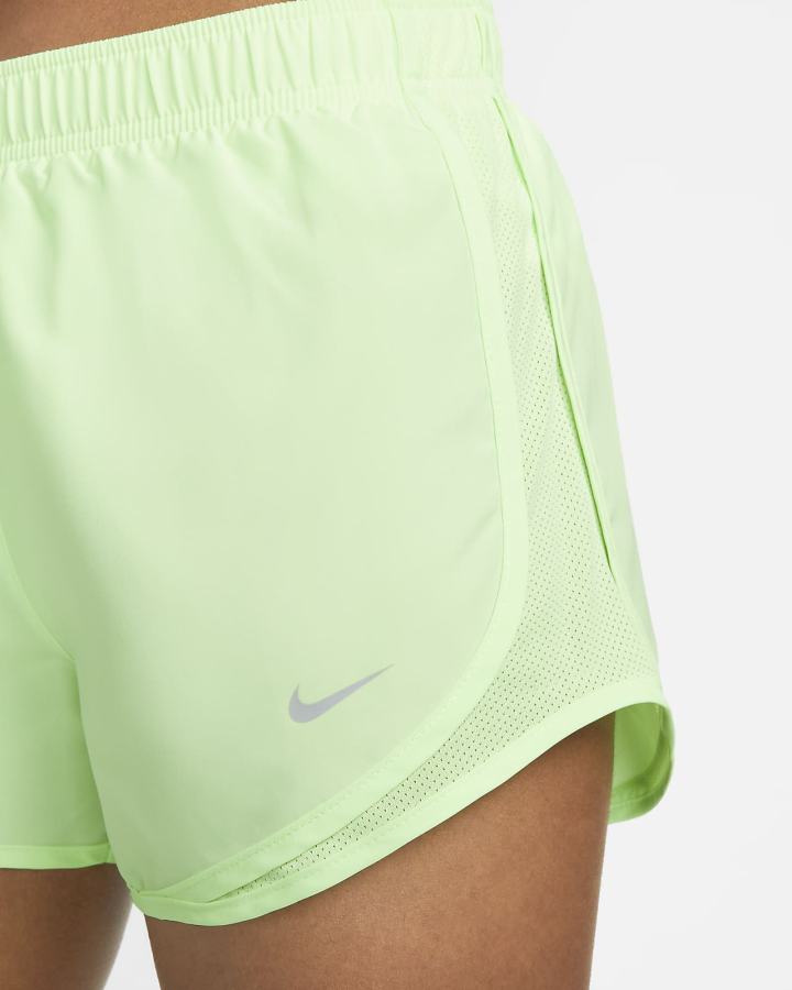 Pantalones Cortos Nike Tempo Running Mujer Verde Gris | OZQEV-8520