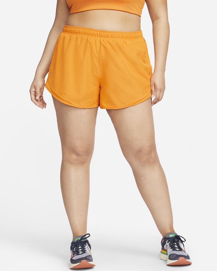 Pantalones Cortos Nike Tempo Running Mujer Amarillo Oscuro | QVMOJ-8960