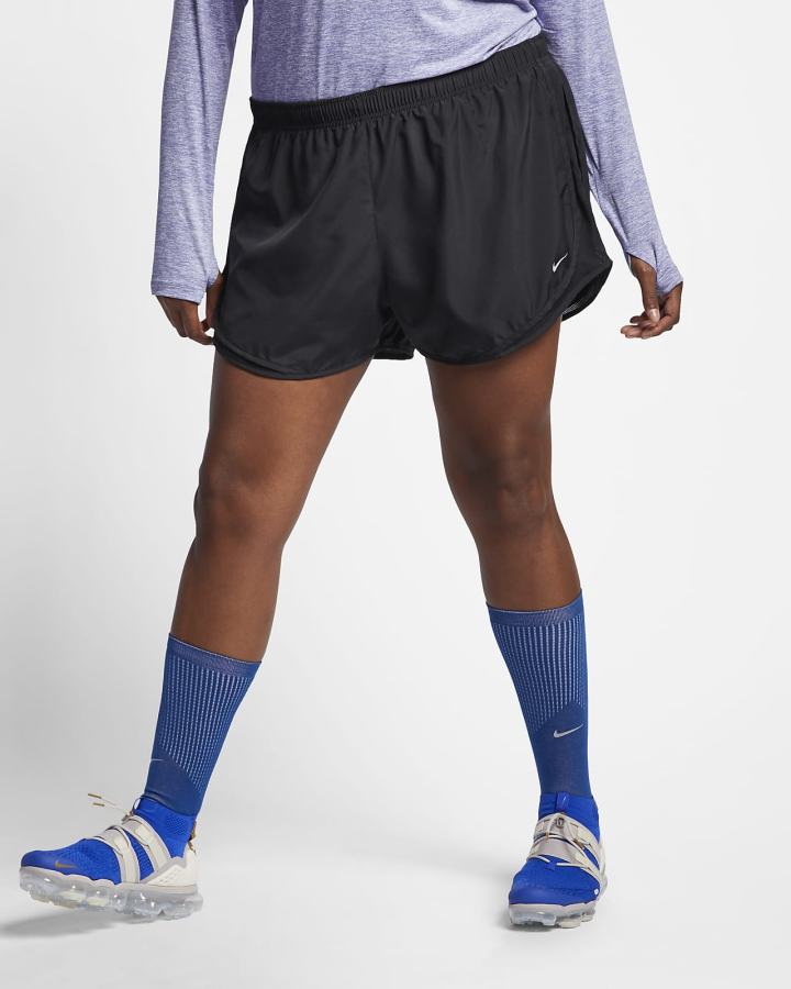 Pantalones Cortos Nike Tempo Running Mujer Negras Gris | SYMHR-8179
