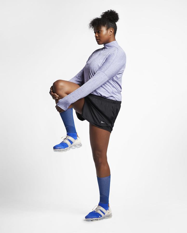 Pantalones Cortos Nike Tempo Running Mujer Negras Gris | SYMHR-8179