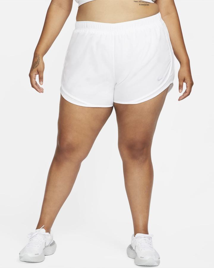 Pantalones Cortos Nike Tempo Running Mujer Blancas Gris | UDGMN-4516