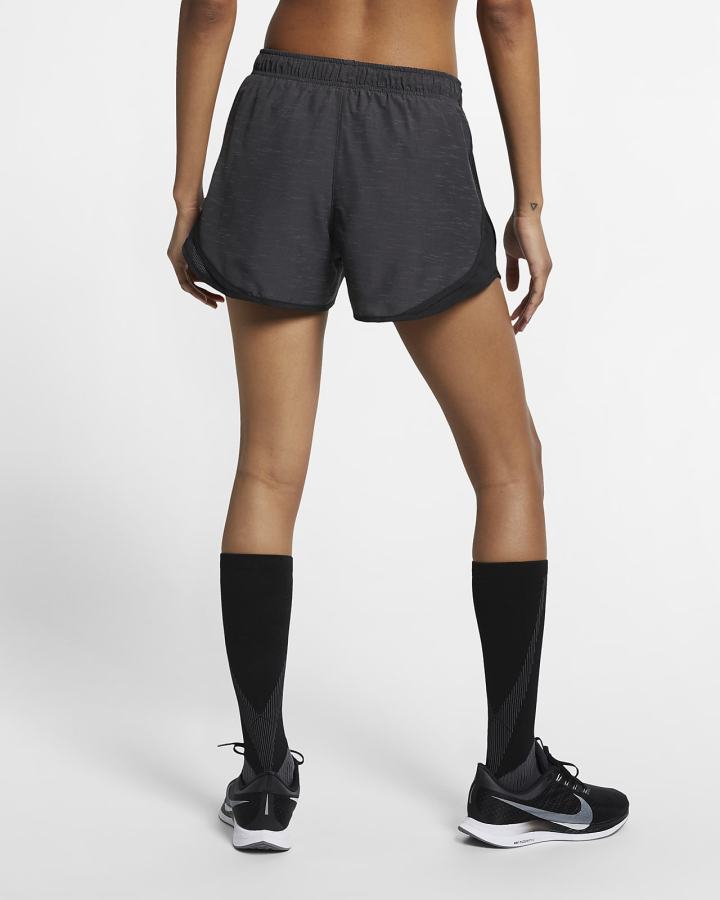 Pantalones Cortos Nike Tempo Running Mujer Negras Gris | ZHNKL-9736