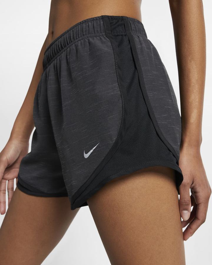 Pantalones Cortos Nike Tempo Running Mujer Negras Gris | ZHNKL-9736