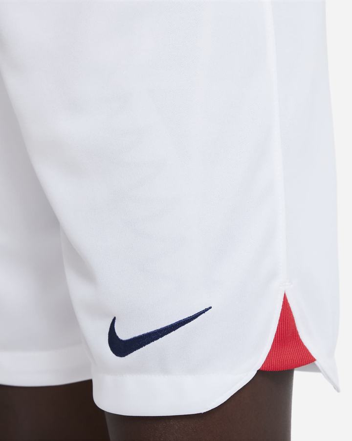 Pantalones Cortos Nike U.S. 2022/23 Stadium Home Kids Dri-FIT Soccer Niño Blancas Rojas Azules | ZJGMW-6123