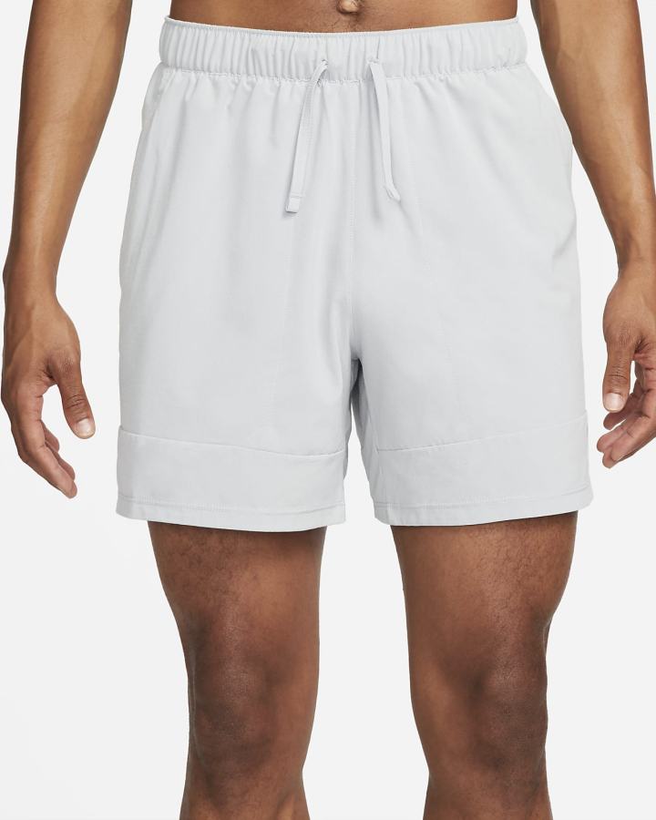 Pantalones Cortos Nike Yoga Dri-FIT Energy Board Hombre Gris Claro | UJXIS-7495