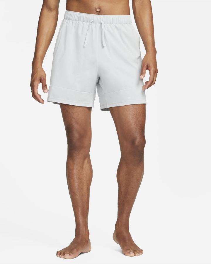 Pantalones Cortos Nike Yoga Dri-FIT Energy Board Hombre Gris Claro | UJXIS-7495