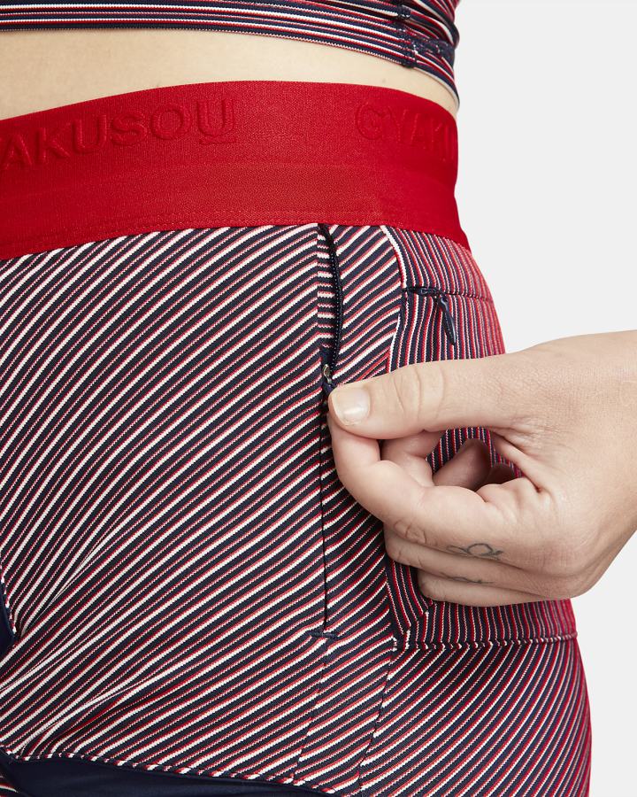 Pantalones Cortos Nike x Gyakusou Utility Mujer Azules Rojas | UBJSH-5627