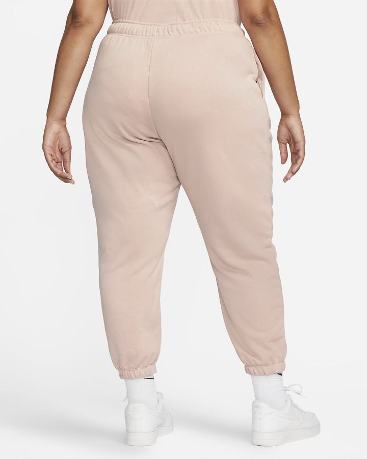 Pantalones Deportivos Nike Sportswear Club Fleece Mid-Rise Oversized Mujer Rosas Blancas | AEWFM-3026
