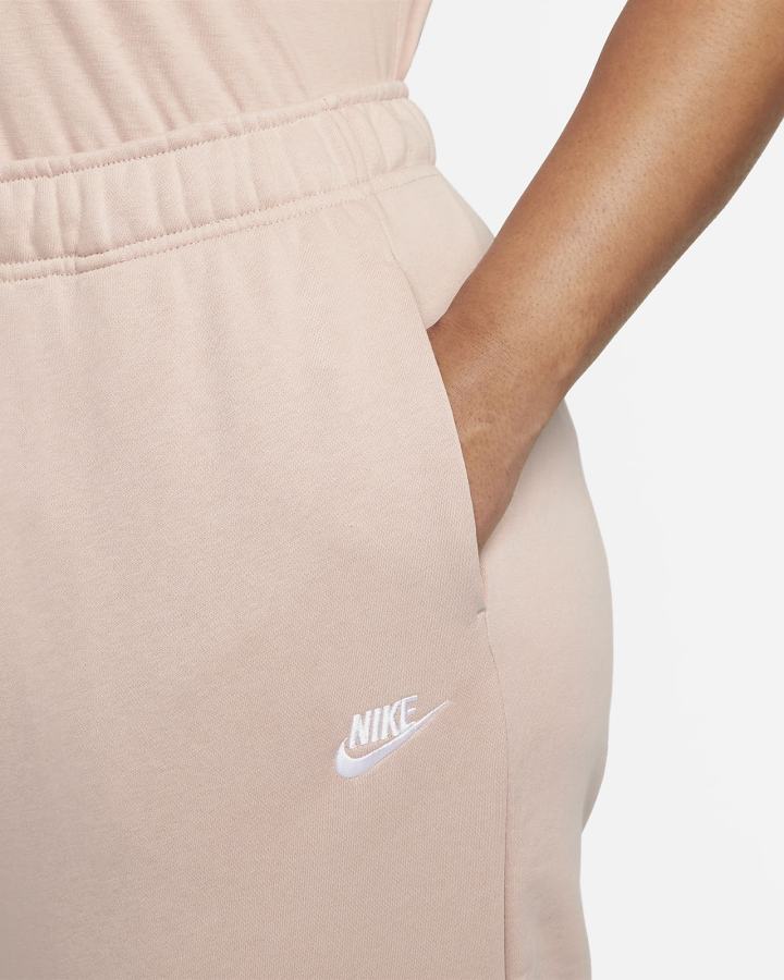 Pantalones Deportivos Nike Sportswear Club Fleece Mid-Rise Oversized Mujer Rosas Blancas | AEWFM-3026