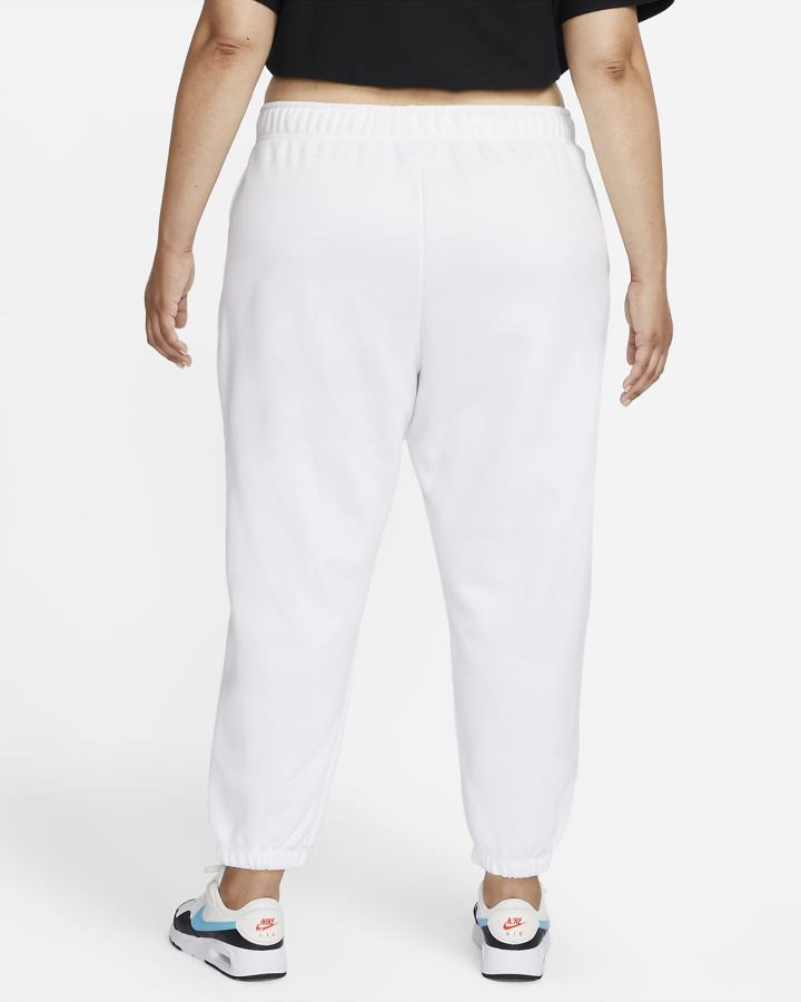 Pantalones Deportivos Nike Sportswear Club Fleece Mid-Rise Oversized Mujer Blancas Negras | QUYBO-3276