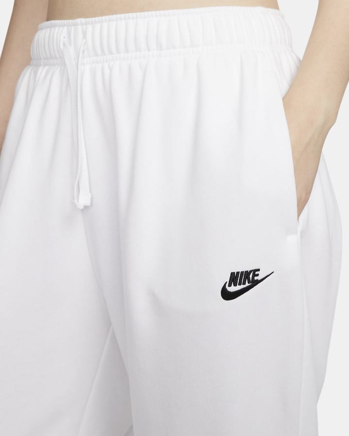Pantalones Deportivos Nike Sportswear Club Fleece Mid-Rise Oversized Mujer Blancas Negras | SUDMC-2367