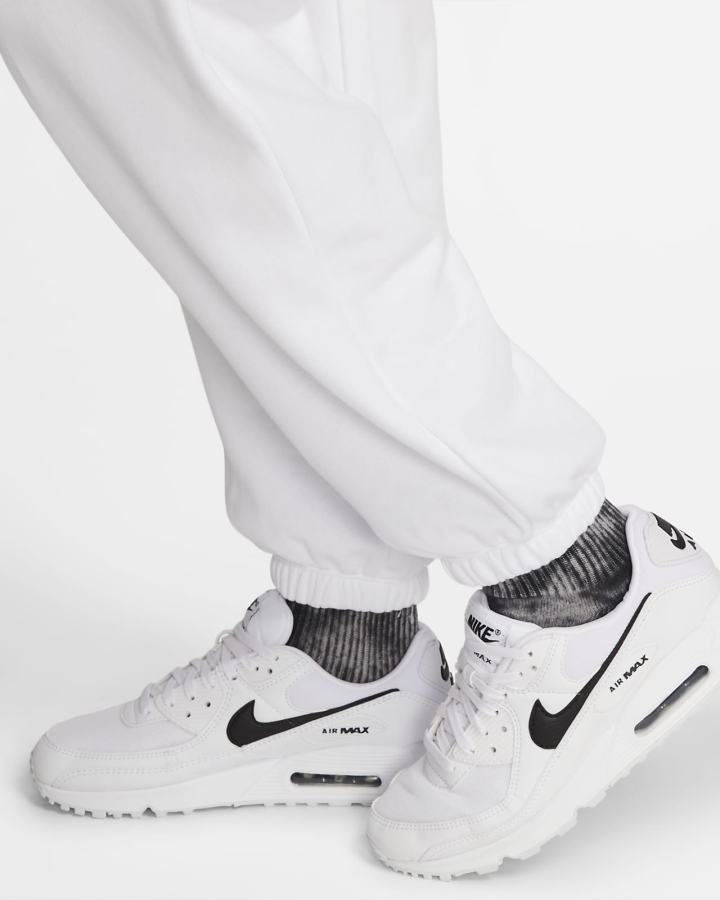 Pantalones Deportivos Nike Sportswear Club Fleece Mid-Rise Oversized Mujer Blancas Negras | SUDMC-2367