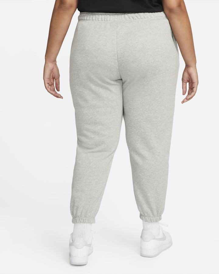Pantalones Deportivos Nike Sportswear Club Fleece Mid-Rise Oversized Mujer Gris Oscuro Blancas | YTLDW-9307