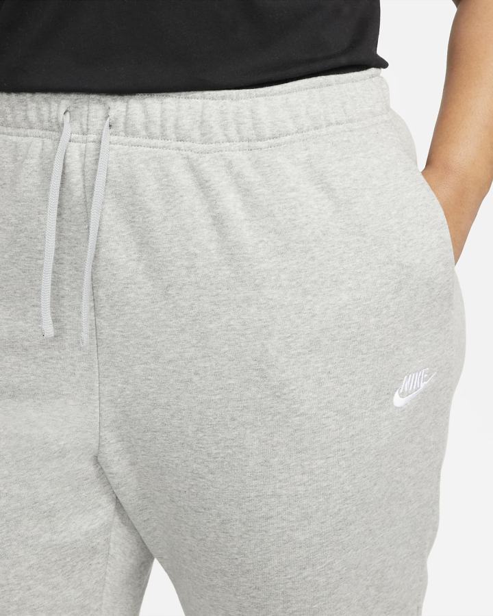 Pantalones Deportivos Nike Sportswear Club Fleece Mid-Rise Oversized Mujer Gris Oscuro Blancas | YTLDW-9307