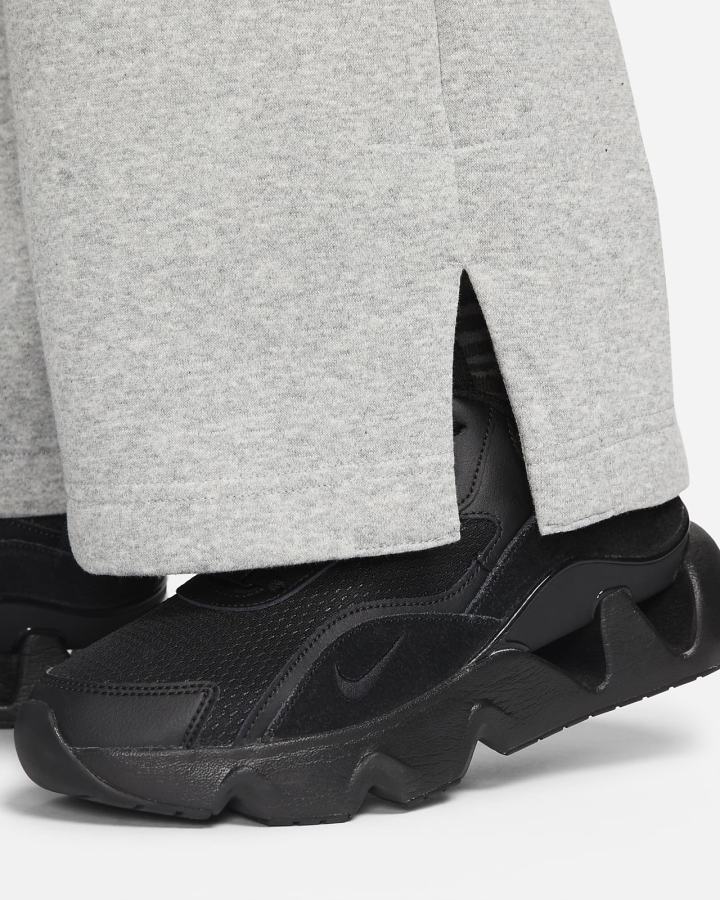 Pantalones Deportivos Nike Sportswear Phoenix Fleece High-Waisted Wide-Leg Mujer Gris Oscuro | CQXKL-0426