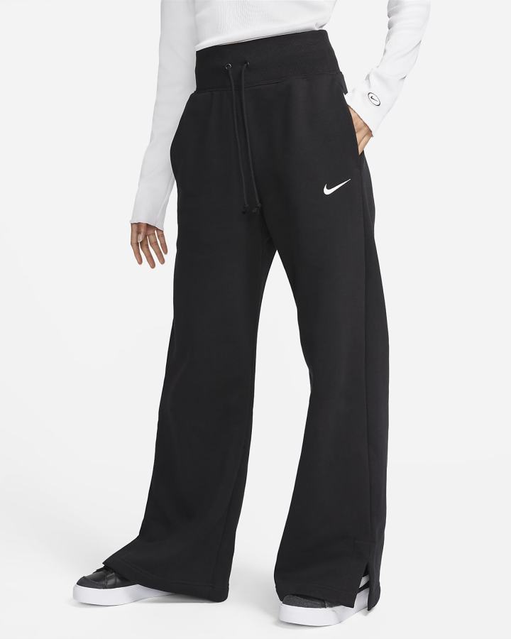 Pantalones Deportivos Nike Sportswear Phoenix Fleece High-Waisted Wide-Leg Mujer Negras | CVTPY-5034