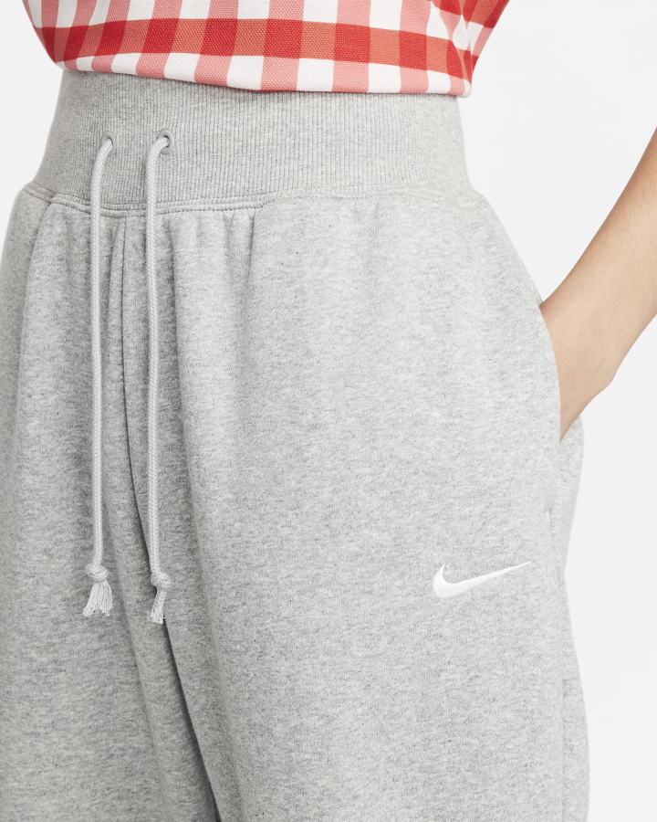 Pantalones Deportivos Nike Sportswear Phoenix Fleece High-Waisted Oversized Mujer Gris Oscuro | ETHVR-2796