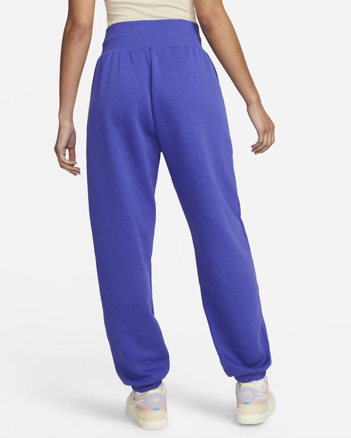 Pantalones Deportivos Nike Sportswear Phoenix Fleece High-Waisted Oversized Mujer Azules | IBHUQ-8251