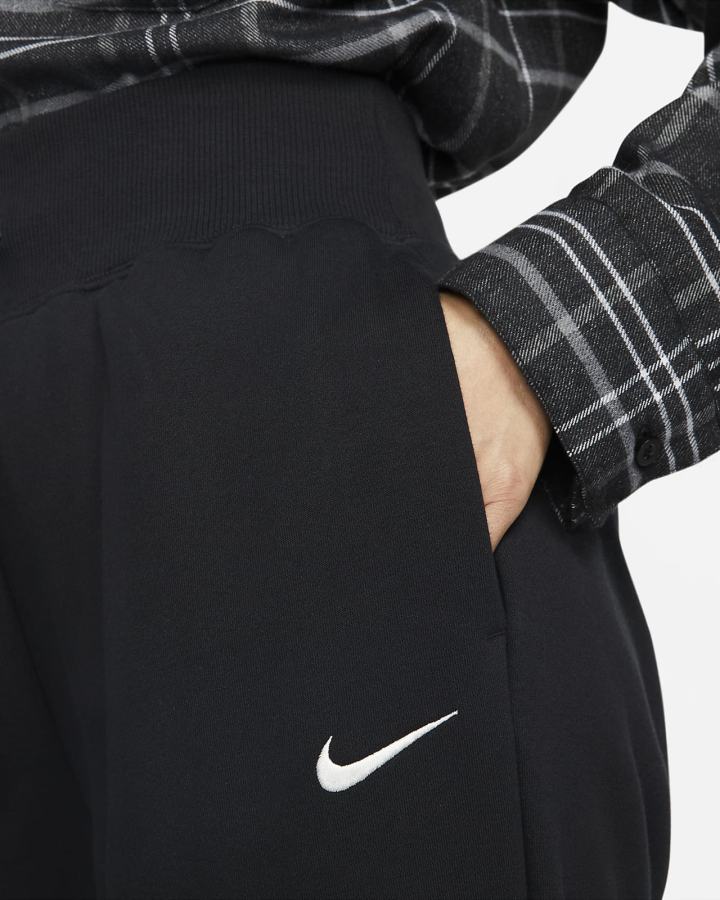Pantalones Deportivos Nike Sportswear Phoenix Fleece High-Waisted Oversized Mujer Negras | KFLEX-8670